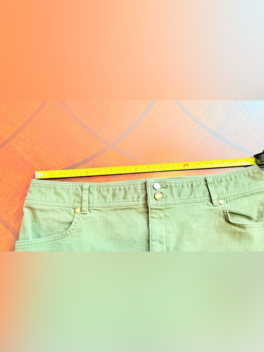 Chaps Olive Utility Mini Skirt - Picture 4 of 8